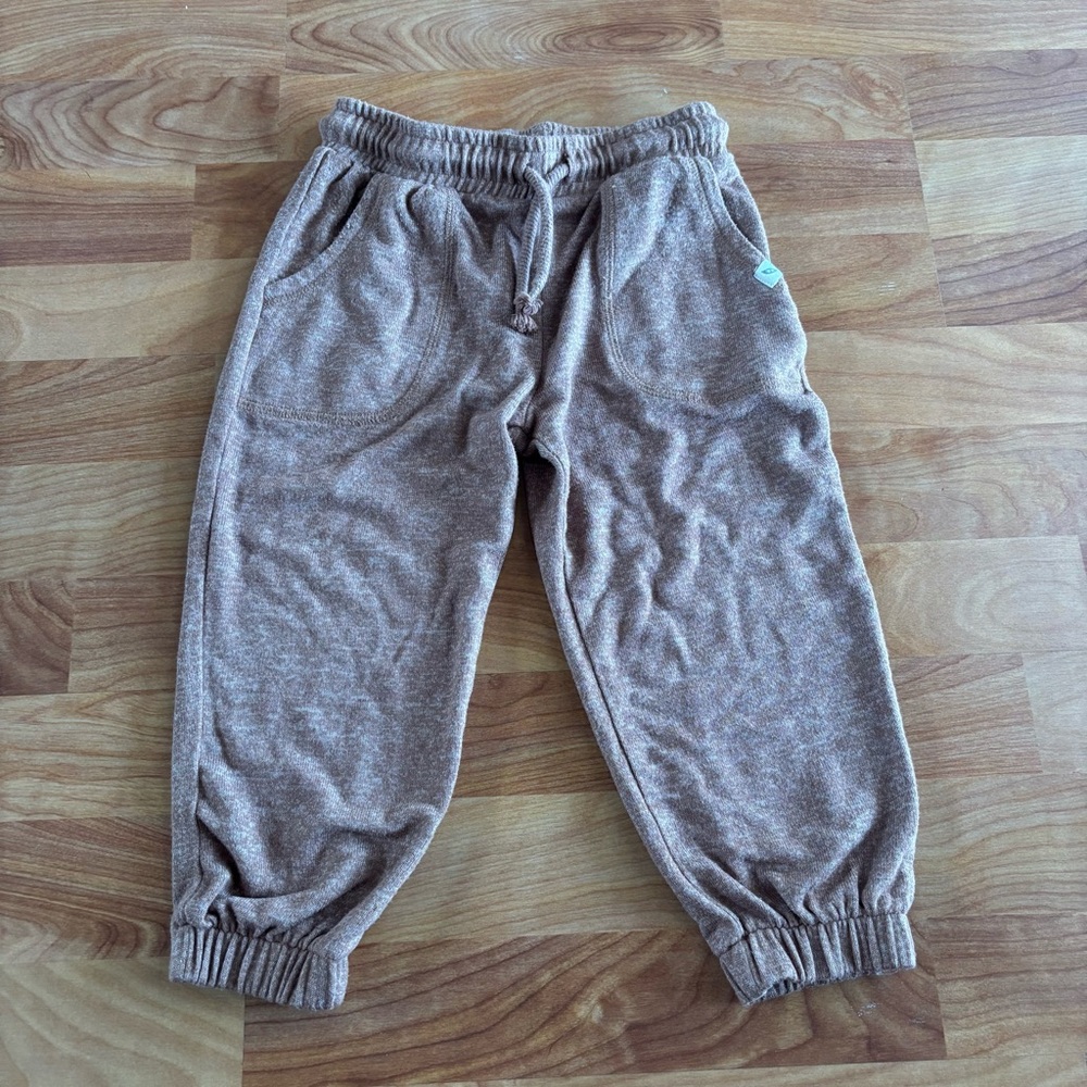 Cozy Brown Kids Jogger Pants